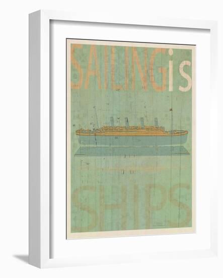 Sailing Is Titanic Model-Joost Hogervorst-Framed Art Print