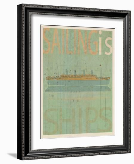 Sailing Is Titanic Model-Joost Hogervorst-Framed Art Print