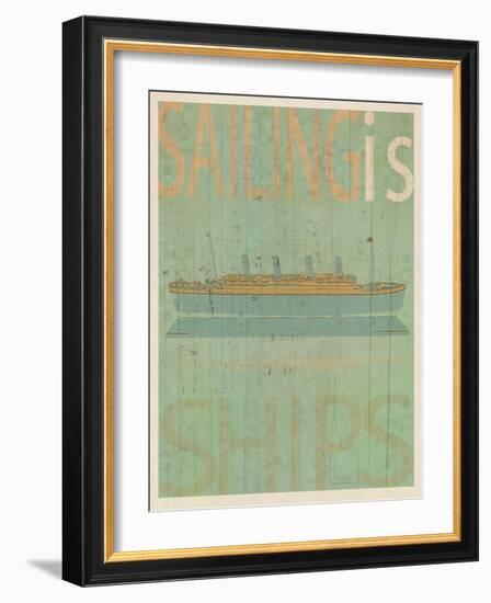 Sailing Is Titanic Model-Joost Hogervorst-Framed Art Print