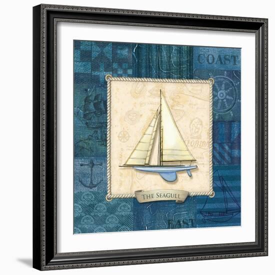 Sailing IV-Charlene Audrey-Framed Art Print