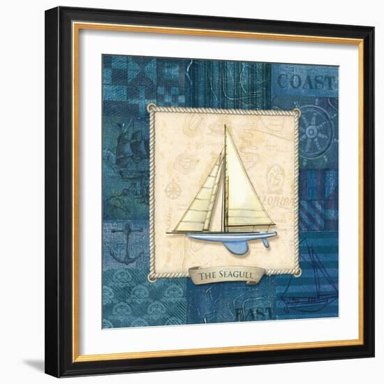 Sailing IV-Charlene Audrey-Framed Art Print