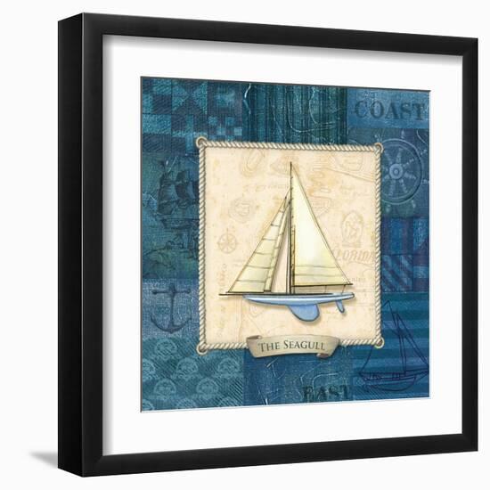 Sailing IV-Charlene Audrey-Framed Art Print