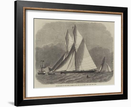 Sailing-Match of the Royal Thames Yacht Club on Saturday Last-Edwin Weedon-Framed Giclee Print