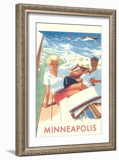 Sailing, Minneapolis-null-Framed Art Print