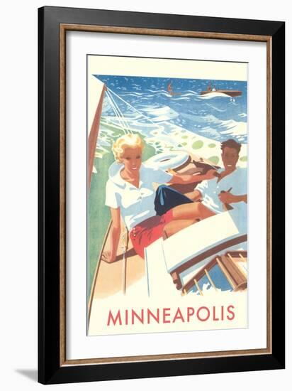 Sailing, Minneapolis-null-Framed Art Print