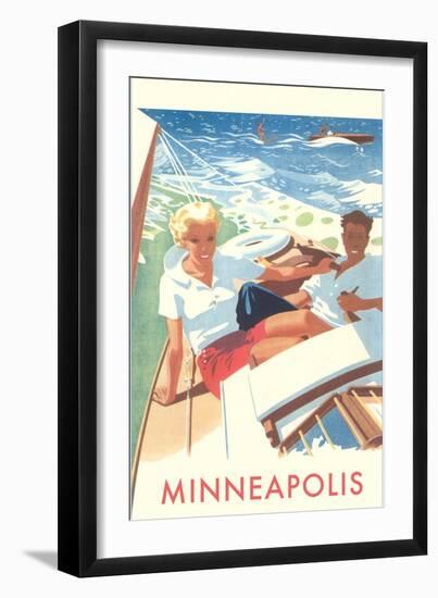 Sailing, Minneapolis-null-Framed Art Print