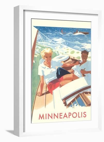 Sailing, Minneapolis-null-Framed Art Print