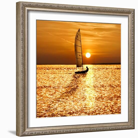 Sailing Off into the Sunset-Adrian Campfield-Framed Photographic Print