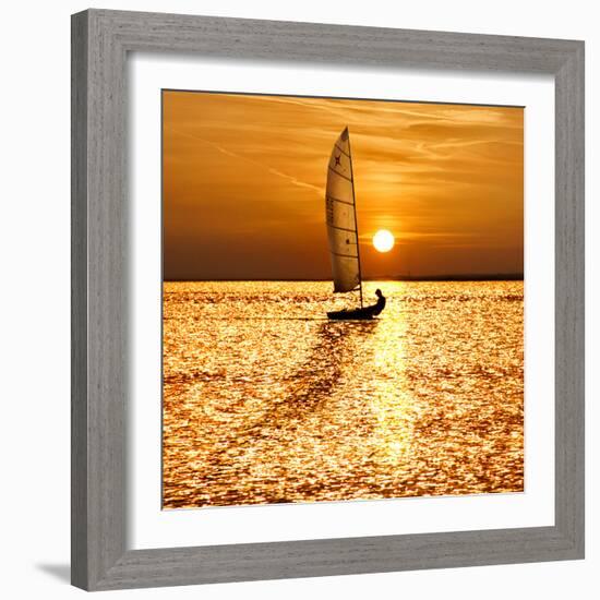 Sailing Off into the Sunset-Adrian Campfield-Framed Photographic Print