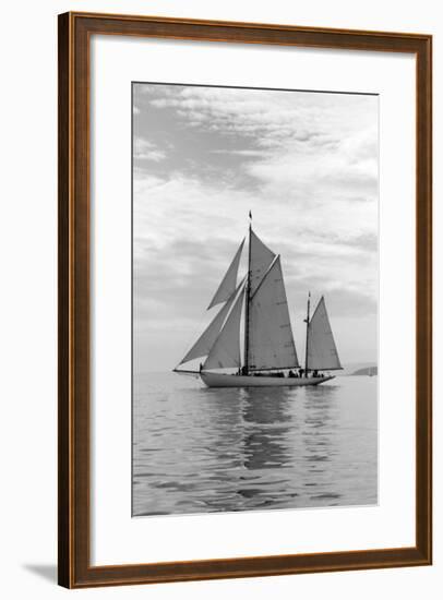 Sailing Off-Ben Wood-Framed Art Print