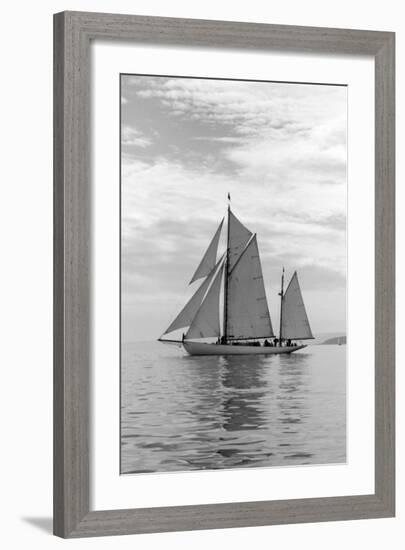 Sailing Off-Ben Wood-Framed Art Print