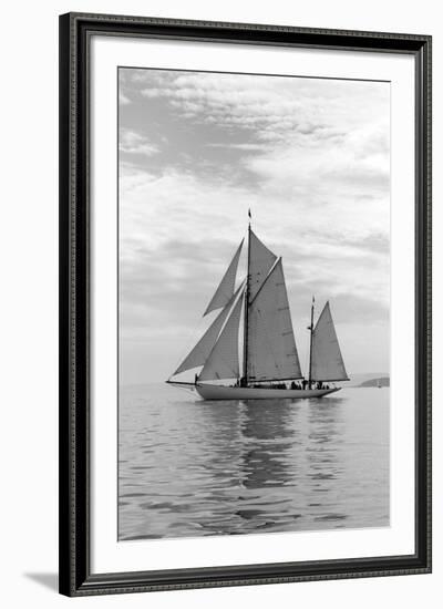 Sailing Off-Ben Wood-Framed Giclee Print