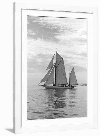 Sailing Off-Ben Wood-Framed Giclee Print