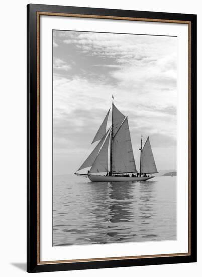 Sailing Off-Ben Wood-Framed Giclee Print