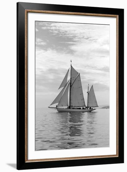 Sailing Off-Ben Wood-Framed Giclee Print