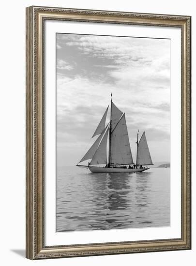 Sailing Off-Ben Wood-Framed Giclee Print