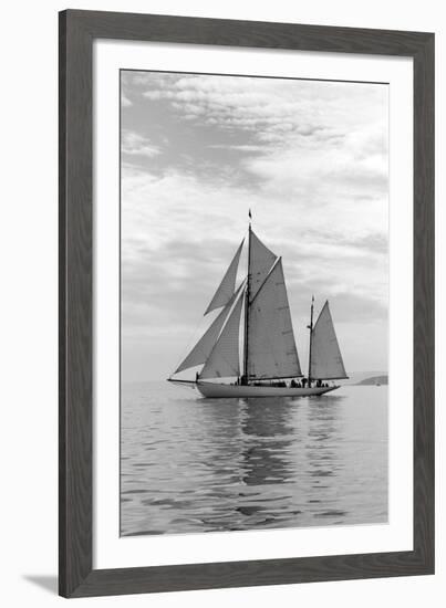 Sailing Off-Ben Wood-Framed Giclee Print