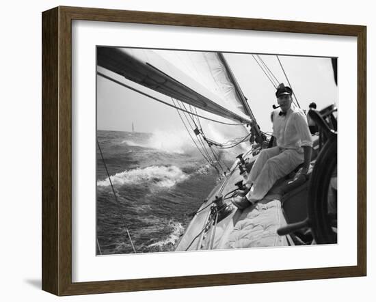 Sailing on Lake Michigan-null-Framed Photographic Print