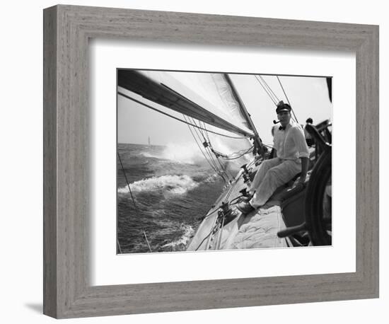 Sailing on Lake Michigan-null-Framed Photographic Print