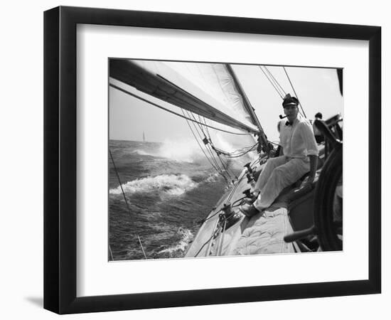 Sailing on Lake Michigan-null-Framed Photographic Print