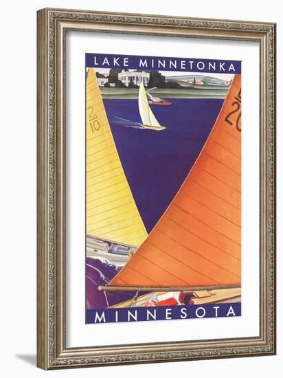 Sailing on Lake Minnetonka-null-Framed Art Print