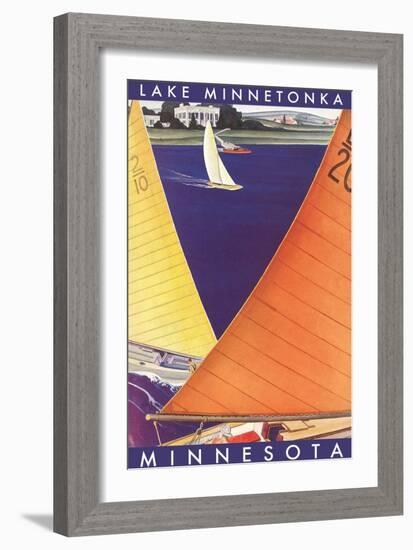 Sailing on Lake Minnetonka-null-Framed Art Print