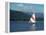 Sailing on Lake Siskiyou, Mt. Shasta, CA-Mark Gibson-Framed Premier Image Canvas