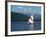 Sailing on Lake Siskiyou, Mt. Shasta, CA-Mark Gibson-Framed Photographic Print