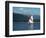 Sailing on Lake Siskiyou, Mt. Shasta, CA-Mark Gibson-Framed Photographic Print