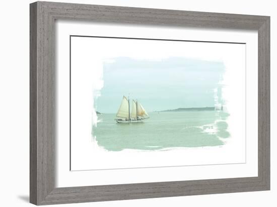 Sailing on the Bay-Sue Schlabach-Framed Art Print