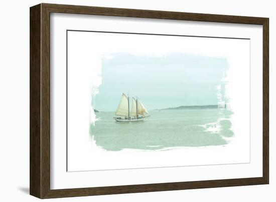 Sailing on the Bay-Sue Schlabach-Framed Art Print