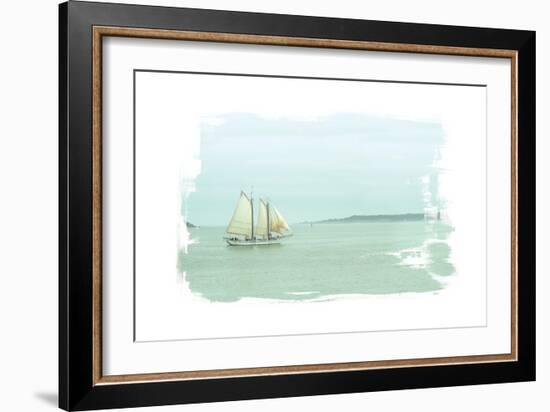 Sailing on the Bay-Sue Schlabach-Framed Art Print