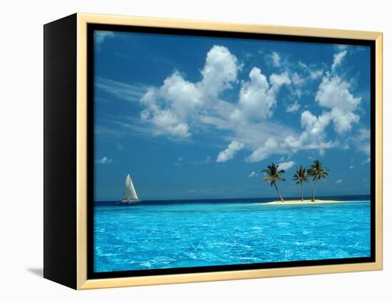 Sailing on the Blue Sea-Bill Ross-Framed Premier Image Canvas