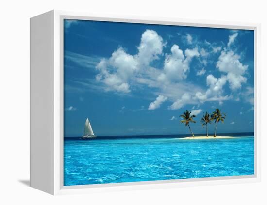 Sailing on the Blue Sea-Bill Ross-Framed Premier Image Canvas