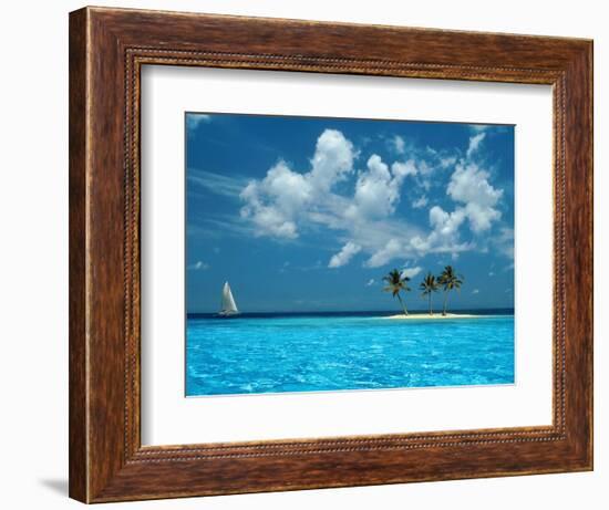 Sailing on the Blue Sea-Bill Ross-Framed Photographic Print