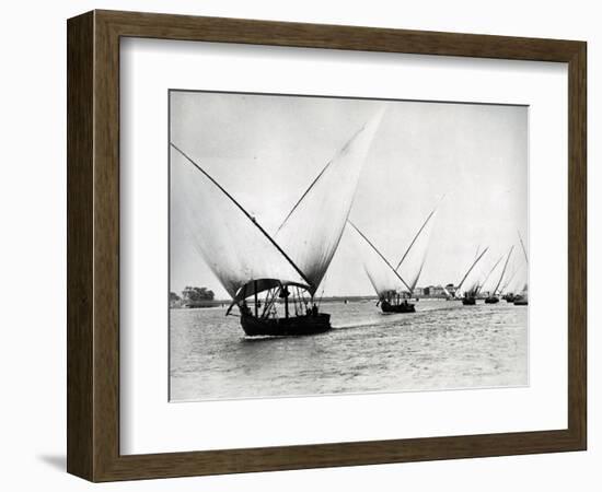 Sailing on the Nile, C.1880-Langaki-Framed Photographic Print