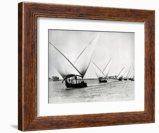 Sailing on the Nile, C.1880-Langaki-Framed Photographic Print