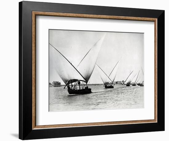 Sailing on the Nile, C.1880-Langaki-Framed Photographic Print