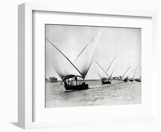 Sailing on the Nile, C.1880-Langaki-Framed Photographic Print