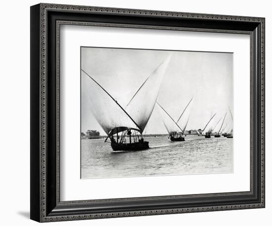 Sailing on the Nile, C.1880-Langaki-Framed Photographic Print