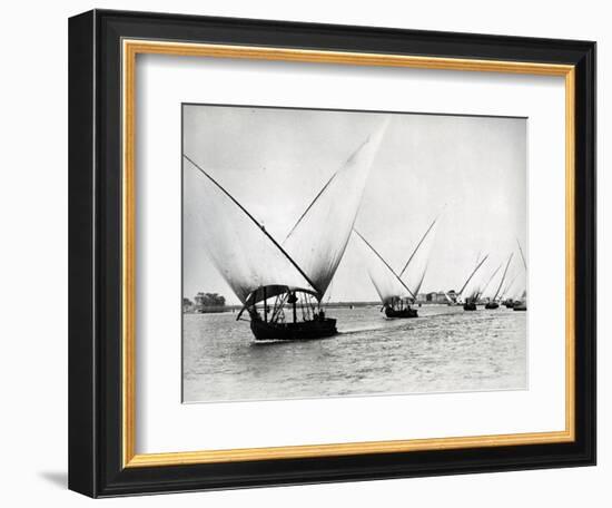 Sailing on the Nile, C.1880-Langaki-Framed Photographic Print