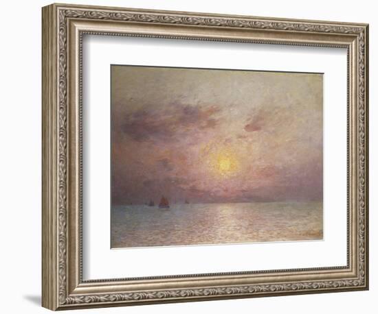 Sailing on the Sea, Evening; Voiliers Sur La Mer, Le Soir-Fernand Loyen du Puigaudeau-Framed Giclee Print