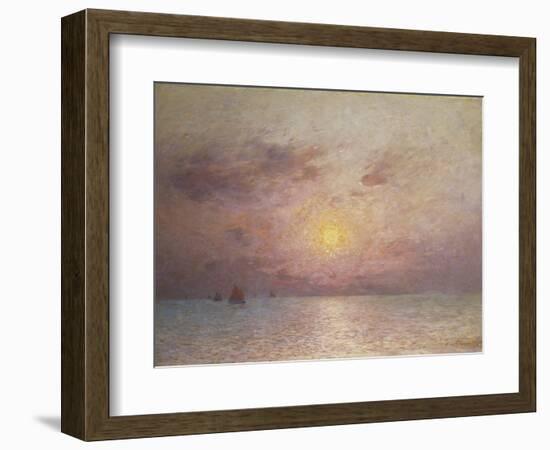 Sailing on the Sea, Evening; Voiliers Sur La Mer, Le Soir-Fernand Loyen du Puigaudeau-Framed Giclee Print