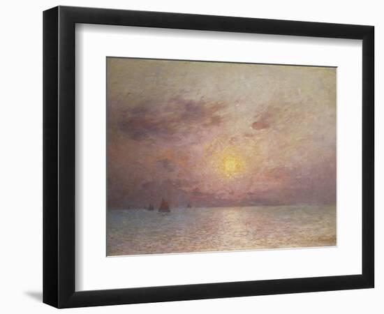 Sailing on the Sea, Evening; Voiliers Sur La Mer, Le Soir-Fernand Loyen du Puigaudeau-Framed Giclee Print