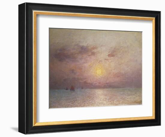 Sailing on the Sea, Evening; Voiliers Sur La Mer, Le Soir-Fernand Loyen du Puigaudeau-Framed Giclee Print