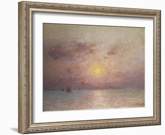 Sailing on the Sea, Evening; Voiliers Sur La Mer, Le Soir-Fernand Loyen du Puigaudeau-Framed Giclee Print