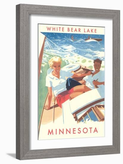 Sailing on White Bear Lake, Minnesota-null-Framed Art Print