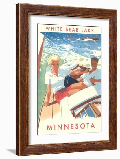 Sailing on White Bear Lake, Minnesota-null-Framed Art Print