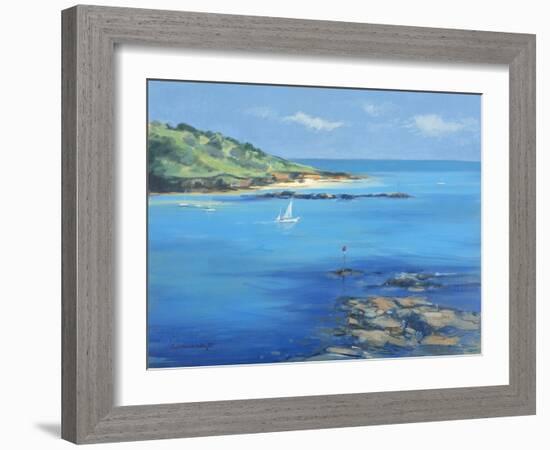 Sailing out of Salcombe, 2000-Jennifer Wright-Framed Giclee Print