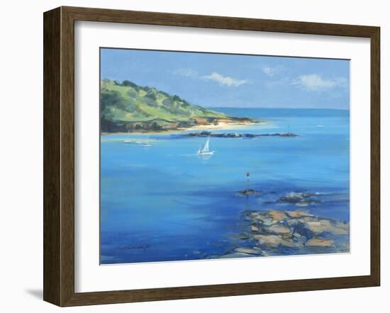 Sailing out of Salcombe, 2000-Jennifer Wright-Framed Giclee Print